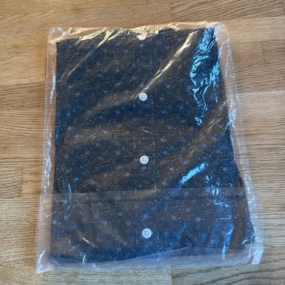 Bonobos Washed Button Down in Blue Fox Floral size Medium Tailored - Picture 4 of 8